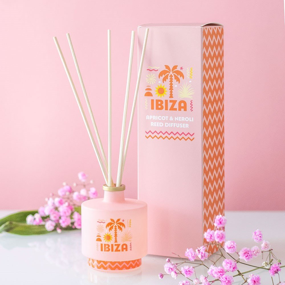 Something Different - Ibiza Sunrise Apricot & Neroli Reed Diffuser Brûleur fioul - Rose